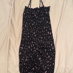 Floral Black and purple dress